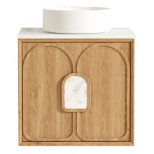 Laguna MKII 600mm Wall Hung Single Vanity with Solid Surface Countertop